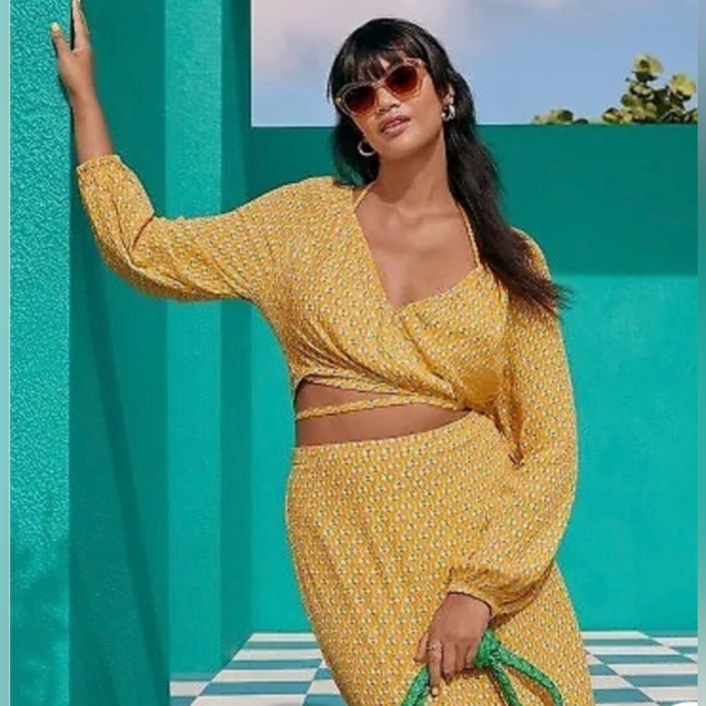 Rhode x Target Lotus Print Wrap Top & Skirt Set